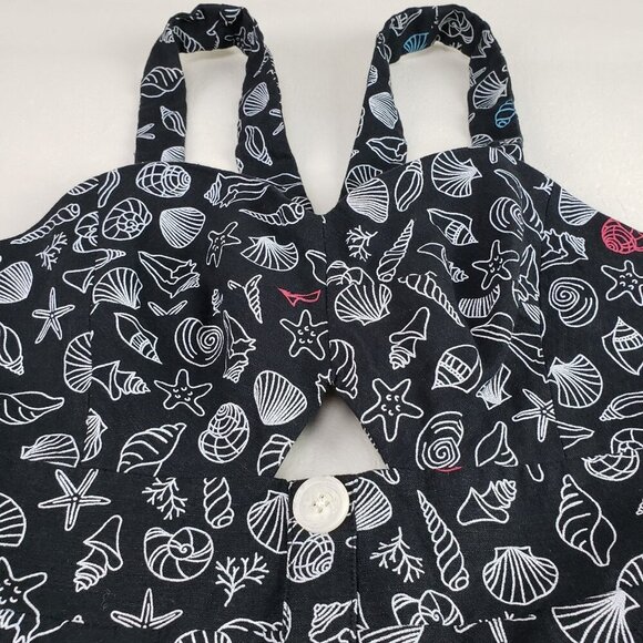 ModCloth Seashore Spectacular Linen Dress Womens 4 Black Sleeveless Fit Flare - Picture 3 of 14